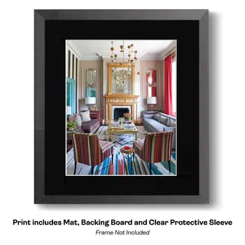 Maximalist Townhouse Living Room Art Print: Too Much is Never Enough