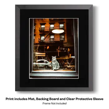 The Big Apple - NYC Purple Umbrella art print – 8″x10″ Artwork for 11″x14″ Frame