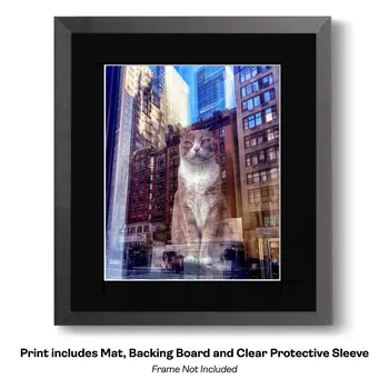 The Big Apple - NYC Purple Umbrella art print – 8″x10″ Artwork for 11″x14″ Frame