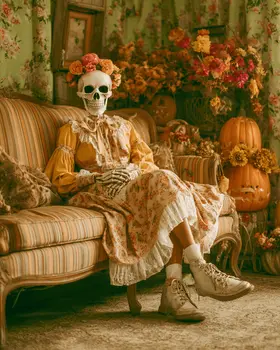 The Late Mrs Monroe Halloween Art Print - 8"x10" Artwork