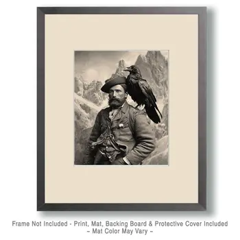 Meriwether Lewis with Raven Guide Art Print - 8"x10" Artwork