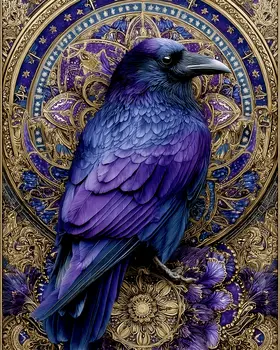 Celestial Raven Art Print - 8"x10" Artwork