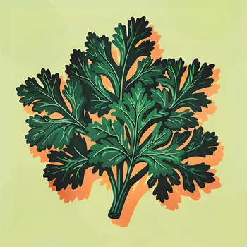 Cilantro Leaves 8”x8” Herbs and Spices, Culinary Art Print Collection