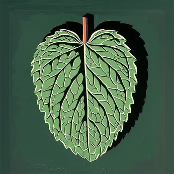 Mint Leaf 8”x8” Herbs and Spices, Culinary Art Print Collection
