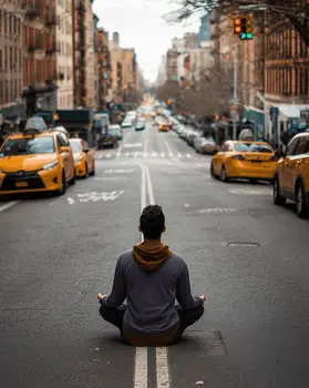 The Big Apple - NYC Street Style Meditation art print – 8″x10″ Artwork for 11″x14″ Frame