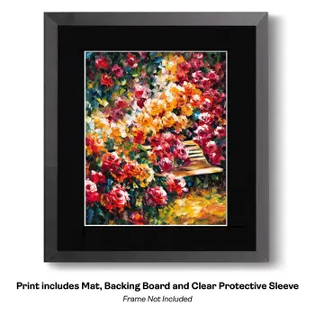 Impressionism Beach at Sunset art print: Impressionism 8”x10” for 11"x14" Frame