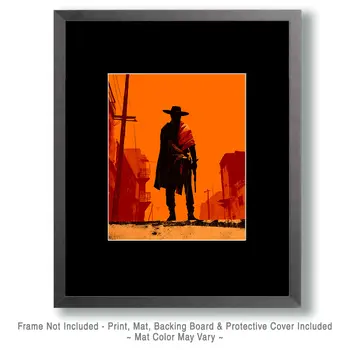 Cowboy Ready for Anything American West Art Print - 8"x10" Artwork