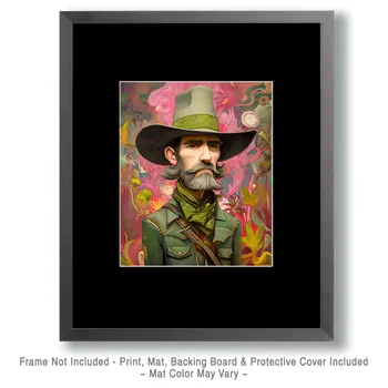 Lowbrow Cowboy Jeremy American West Art Print - 8"x10" Artwork