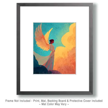 Sunrise Angel - Angelic Art Print - 8"x10" Artwork