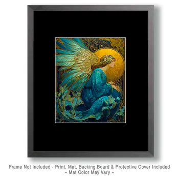 Midnight Angel - Angelic Art Print - 8"x10" Artwork