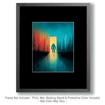 Bigfoot Door to Nowhere Art Print - 8"x10" Artwork