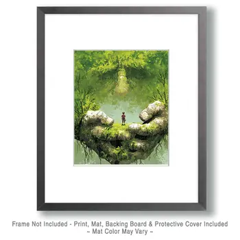 Storybook Bigfoot Spirit Art Print - 8"x10" Artwork