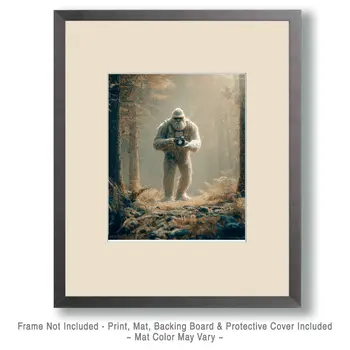 Bigfoot Photographer Art Print - 8"x10" Artwork