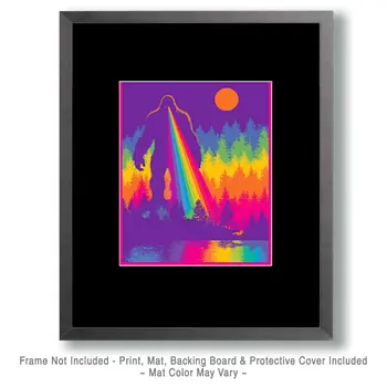 Surreal Bigfoot Vision Art Print - 8"x10" Artwork