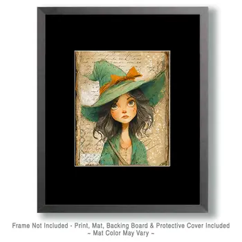 Jasmine the Witch Halloween Art Print - 8"x10" Artwork