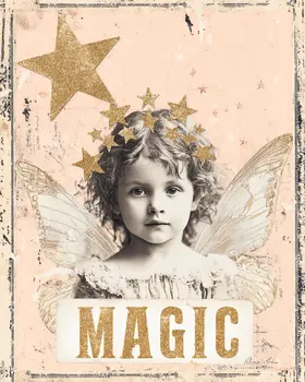 Fairy Magic Montage - Fairies Art Print - 8"x10" Artwork