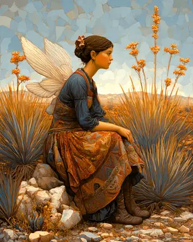 Longing Fairy - Fairies Art Print - 8"x10" Artwork