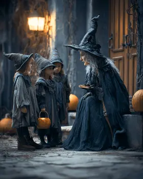 Whitchy Lesson on Hallows Eve Dark Academia Art Print - 8"x10" Artwork for 11"x14" Frame
