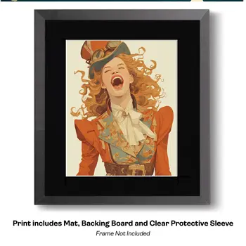 Mad Hatter Has a Lot on His Mind art print - 8"x10" Artwork for 11"x14" Frame