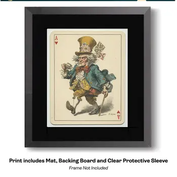 Mad Hatter Has a Lot on His Mind art print - 8"x10" Artwork for 11"x14" Frame