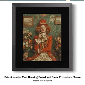 Mad Hatter Has a Lot on His Mind art print - 8"x10" Artwork for 11"x14" Frame