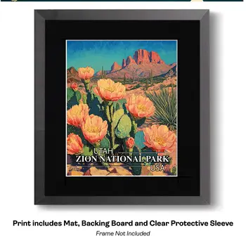 Pikes Peak Shadow Script Name Drop Art Print - 8"x10" Artwork for 11"x14" Frame