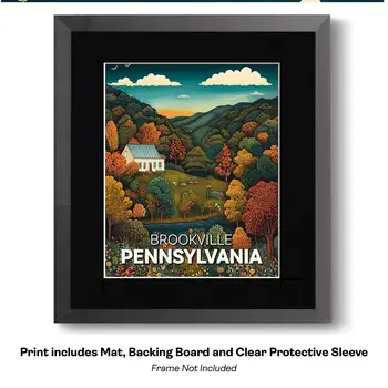 Pikes Peak Shadow Script Name Drop Art Print - 8"x10" Artwork for 11"x14" Frame