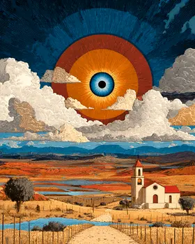Eye Opening Mornng Sunrise American Southwest Art - 8"x10" Artwork for 11"x14" Frame