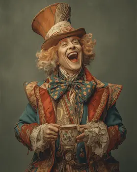 Dapper Mad Hatter art print - 8"x10" Artwork for 11"x14" Frame