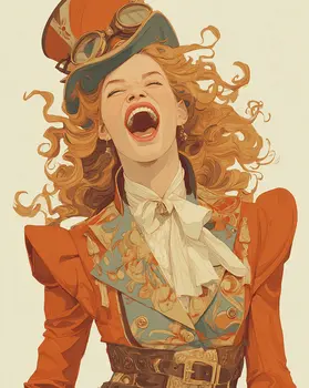 Mad Hatter Hellen art print - 8"x10" Artwork for 11"x14" Frame