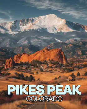 Road to Pikes Peak Name Drop Art Print - 8"x10" Artwork for 11"x14" Frame