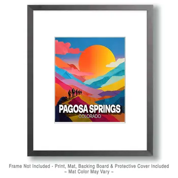 Long Hike Colorado Name Drop Art Print - 8"x10" Artwork
