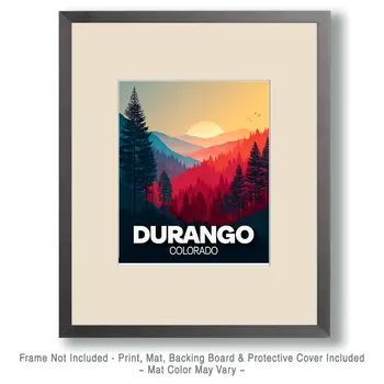 Bright Morning Colorado Name Drop Art Print - 8"x10" Artwork