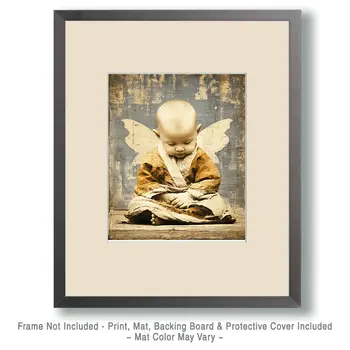 Vintage Baby Fairy - Fairies Art Print - 8"x10" Artwork