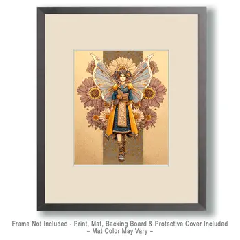 Eastern Nouveau Fairy - Fairies Art Print - 8"x10" Artwork