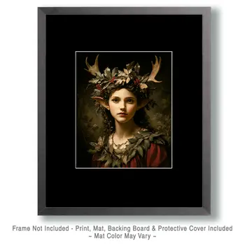 Young Wendigo Fairy - Fairies Art Print - 8"x10" Artwork