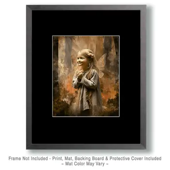 Happy Fairy Girl - Fairies Art Print - 8"x10" Artwork