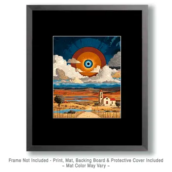 Eye Opening Mornng Sunrise American Southwest Art - 8"x10" Artwork for 11"x14" Frame