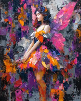 Impressionist Fairy - Magical Fairies Art Print - 8"x10" Artwork for 11"x14" Frame