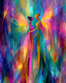 Moment of Miracles - Magical Fairies Art Print - 8"x10" Artwork for 11"x14" Frame