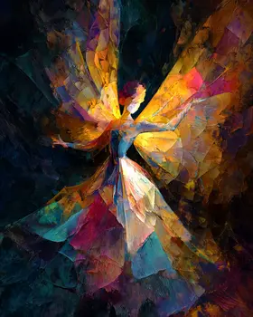 Fairy Rising Above - Magical Fairies Art Print - 8"x10" Artwork for 11"x14" Frame