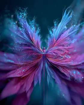 Fractal Fairy - Magical Fairies Art Print - 8"x10" Artwork for 11"x14" Frame