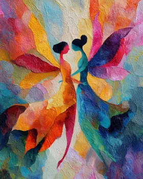 Magical Encounter - Magical Fairies Art Print - 8"x10" Artwork for 11"x14" Frame