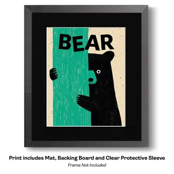 Customizable Playful Raccoons Fun, Whimsical and Stylish Wildlife Art Print - 8"x10" Artwork for 11"x14" Frame