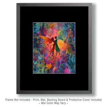 Enchanted Moment - Magical Fairies Art Print - 8"x10" Artwork for 11"x14" Frame