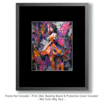 Impressionist Fairy - Magical Fairies Art Print - 8"x10" Artwork for 11"x14" Frame