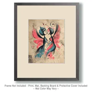 Charming Encounter - Magical Fairies Art Print - 8"x10" Artwork for 11"x14" Frame