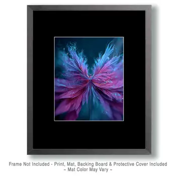 Fractal Fairy - Magical Fairies Art Print - 8"x10" Artwork for 11"x14" Frame
