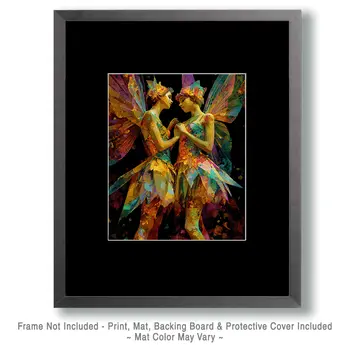 A Comforting Fairy - Magical Fairies Art Print - 8"x10" Artwork for 11"x14" Frame