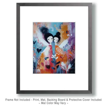 So Much in Common - Magical Fairies Art Print - 8"x10" Artwork for 11"x14" Frame